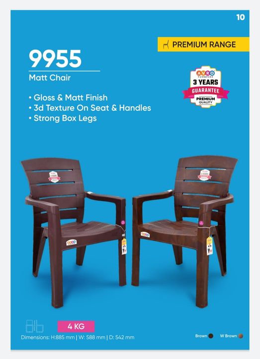 Post image Premium plastic chairs along with 3 years guarantee