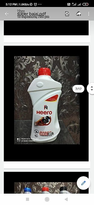 Hero oil uploaded by Ajay Trader  on 10/1/2020