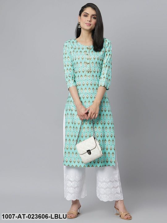 Floral Printed Rayon Straight Kurta uploaded by PR Retail on 1/16/2022