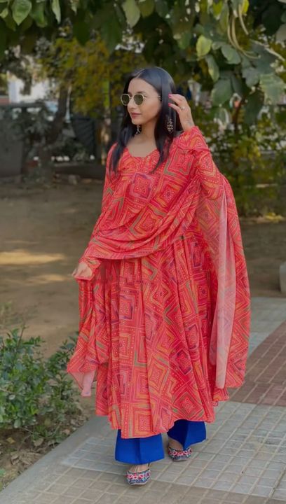GOWN WITH dupatta pent set uploaded by BRP super collection on 1/16/2022