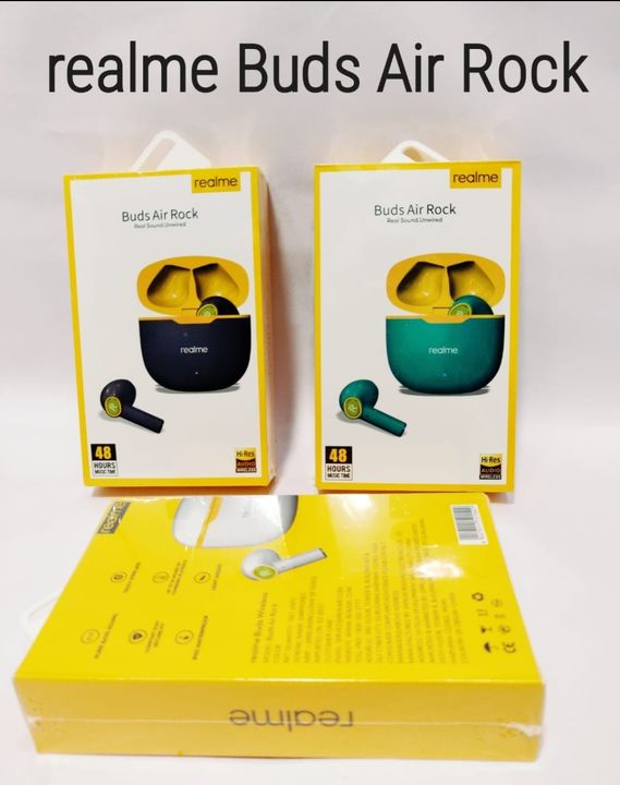 REALME BUDS AIR ROCK 100PICS CTN PRICE RS-560/ uploaded by Tech India Marketing Pvt Ltd on 1/16/2022