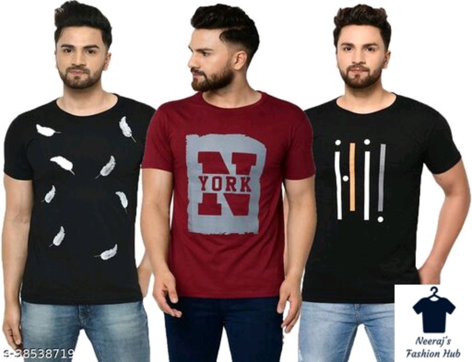 Stylish cotton printed Tshirts uploaded by business on 1/16/2022