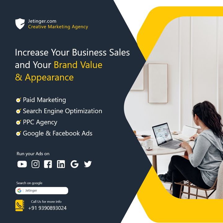 Post image Reach to your potential customers with our digital marketing strategies and increase your businesssales and customer retention rate
https://jetinger.com/digital_marketing