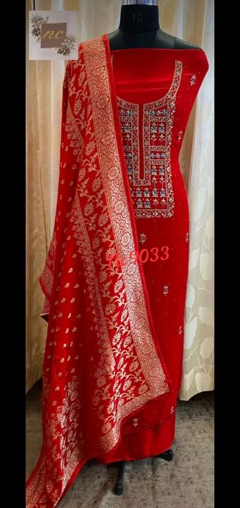 Post image I want 1 Pieces of Red Salwar suit. .
Below is the sample image of what I want.