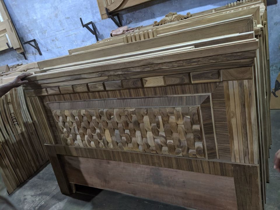 Teak wood headboard and footboard uploaded by RR Traders on 1/16/2022