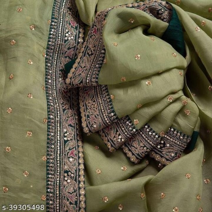 Embroidery work silk saree uploaded by business on 1/16/2022