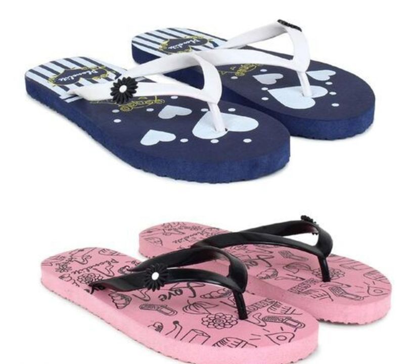 Phonolite printed daily use casual wear chappal slipper for ladies pack of 2
Material: EVA
Sole Mate uploaded by ALLIBABA MART on 1/17/2022