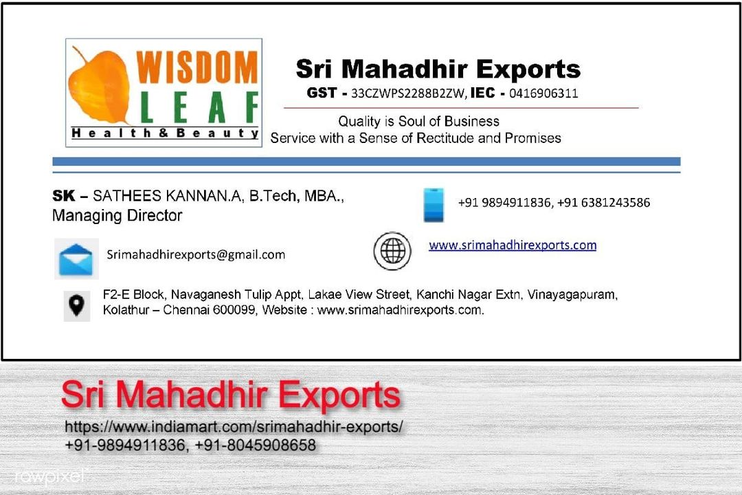 Wisdom Leaf Ayurveda herbal shikakai shampoo & Powder uploaded by Sri Mahadhir Exports on 1/17/2022