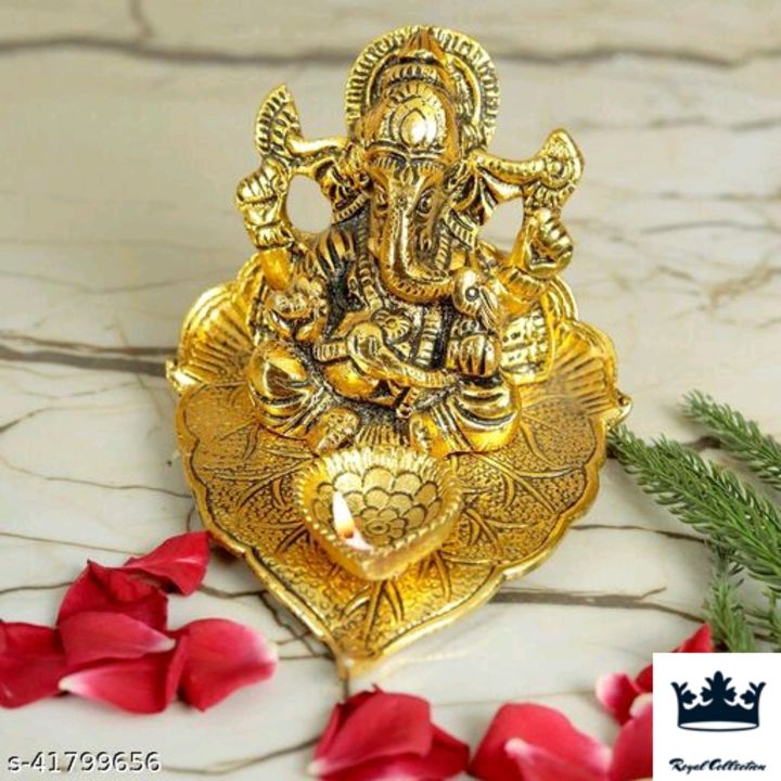 Metal Patta Ganesha Deepak For Home Décor 
Material: Metal uploaded by business on 1/17/2022
