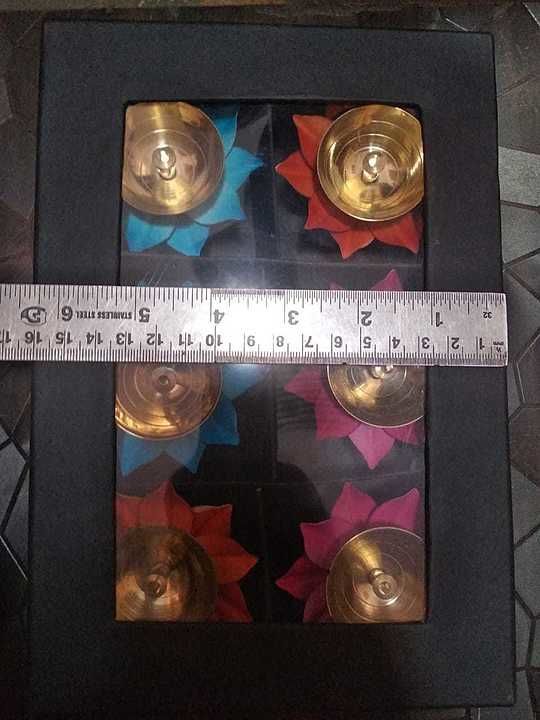 Gift Pack set of 6 lotus diyas of 3 inches  uploaded by N.R Homes Decor  on 10/1/2020