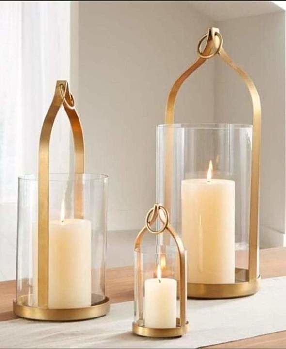 Glass Candles Stand.
Set of three.
6" 10" & 12 inches.  uploaded by N.R Homes Decor  on 10/1/2020