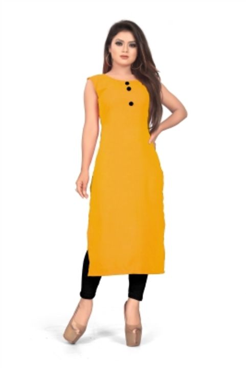 Women Solid Kurta

Color: Black, Blue, Grey, Yellow, pink

Size: S, M, L, XL

Color :Black

Color Co uploaded by business on 1/17/2022