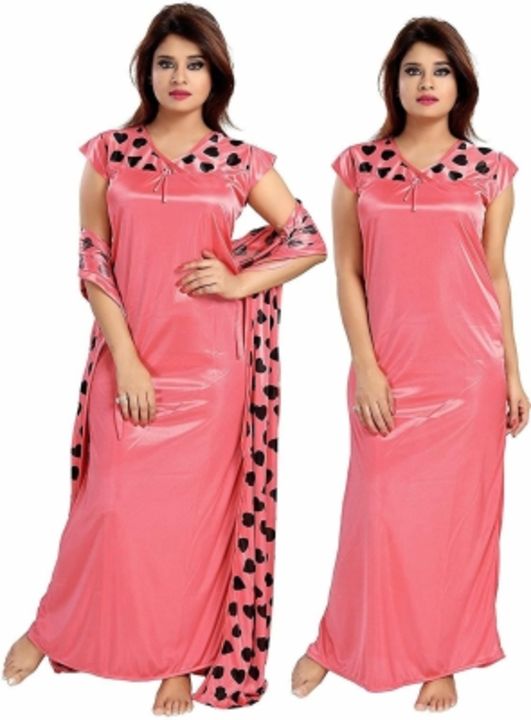 Zionity Women Nighty with Robe uploaded by business on 1/17/2022