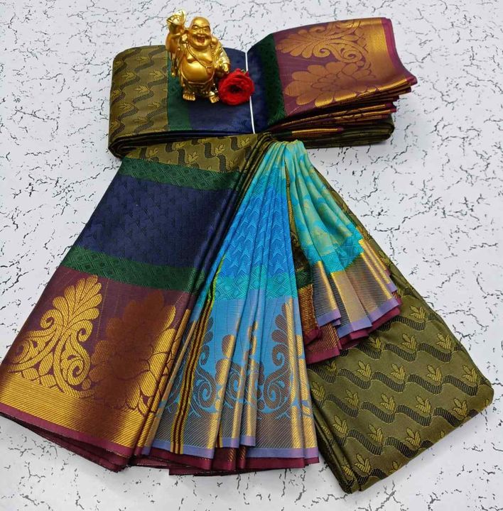 Post image Cost 1000/-

*LOW PRICE SOFT SILK SAREES*


*Kancheepuram Type sarees*

*Fancy &amp; Attractive collection*

*Type of Banaras art silk*

*Grand border on double side*

*Contrast Pallu*

*Complete 3d embossed sarees*

*Running blouse*

*Very soft &amp; smooth feel*
