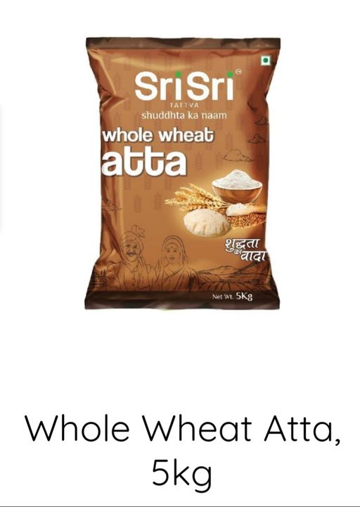 *Jay Jagannath* Whole Wheat Atta,5 kg

*Rs.252*
*whatsapp.*

Sri Sri Tattva brings you Who uploaded by NC Market on 1/17/2022