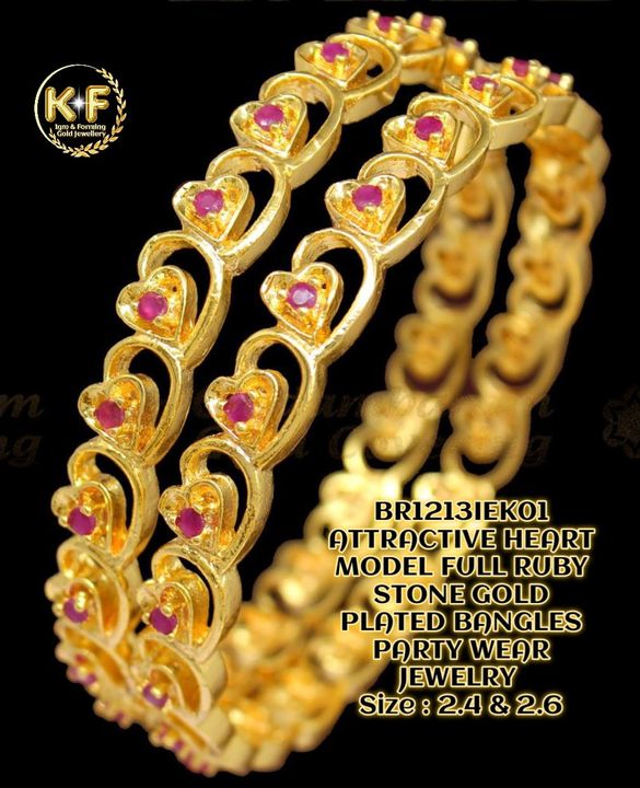 Gold Plated Bangle set uploaded by  KFashion Forming Jewellery on 1/18/2022
