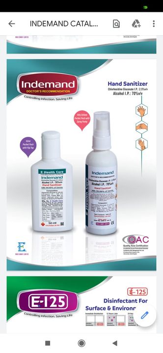 100 ml Sanitizer uploaded by Care O Genic Healthcare on 1/18/2022