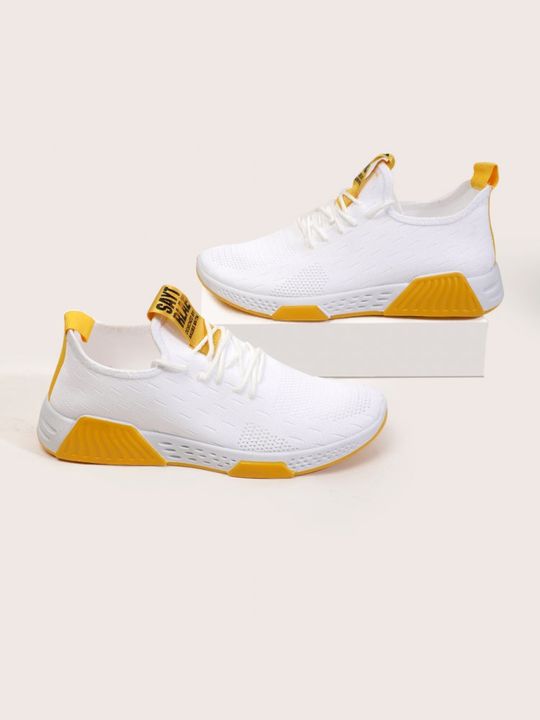 Stylish sporty white sneakers uploaded by Big Shop on 1/18/2022