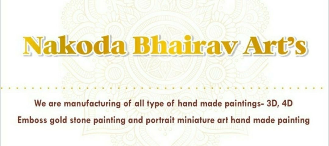 Visiting card store images of M/s nakoda bhairav arts