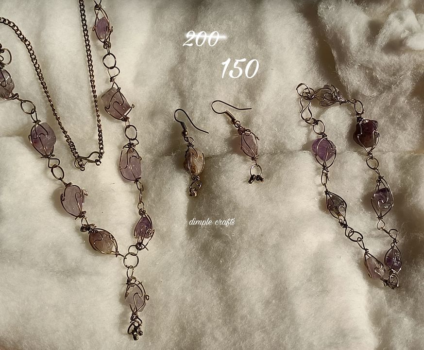 Necklace, earrings, bracelet set uploaded by business on 1/19/2022