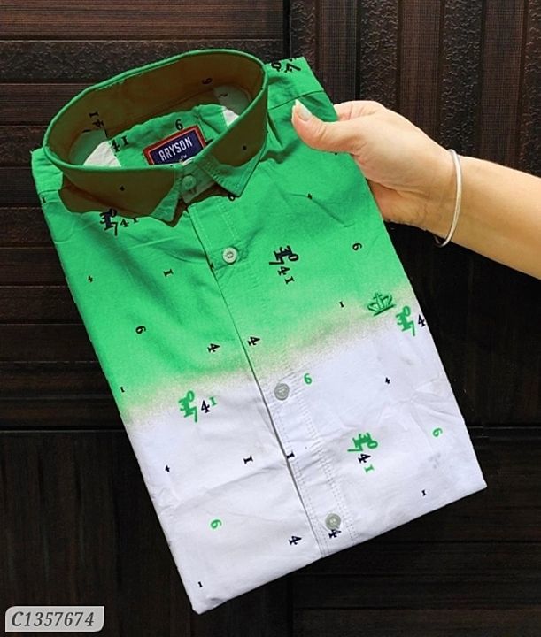 :* Cotton Printed Full Sleeves Slim Fit Shirts uploaded by business on 10/2/2020
