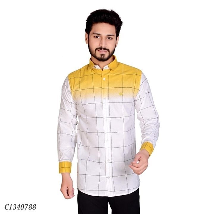 :* Cotton Checkered Full Sleeves Regular Fit Shirts uploaded by business on 10/2/2020