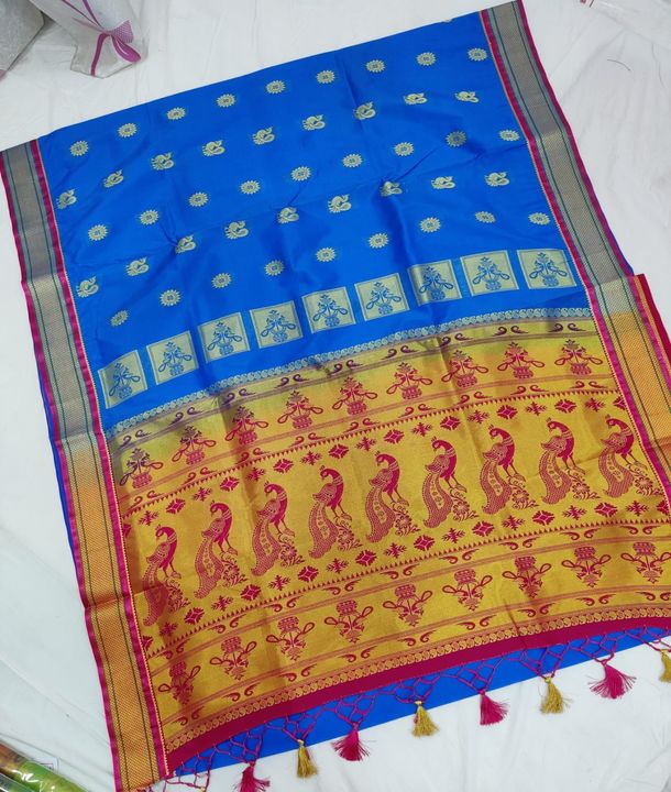 Semi paithani uploaded by Krishna fashion on 1/19/2022
