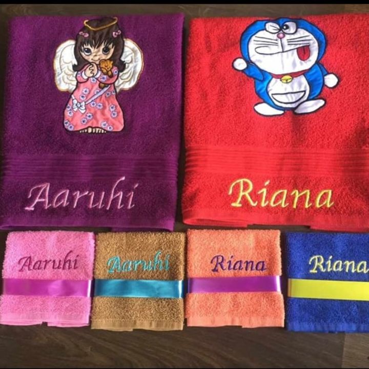 Personalized Towel set for kids uploaded by business on 1/19/2022