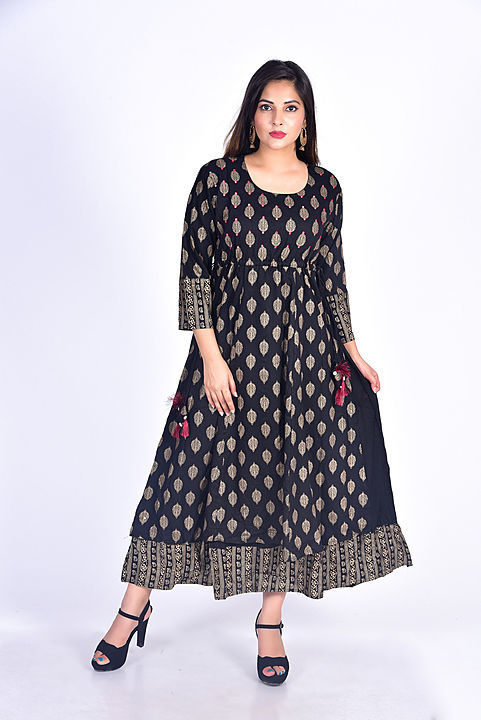 Post image Hey! Checkout my new collection called Double layer gold printed kurtis.