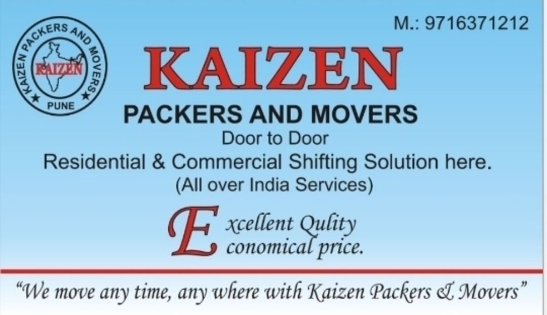 #KAIZEN MOVERS AND PACKERS  uploaded by business on 1/20/2022