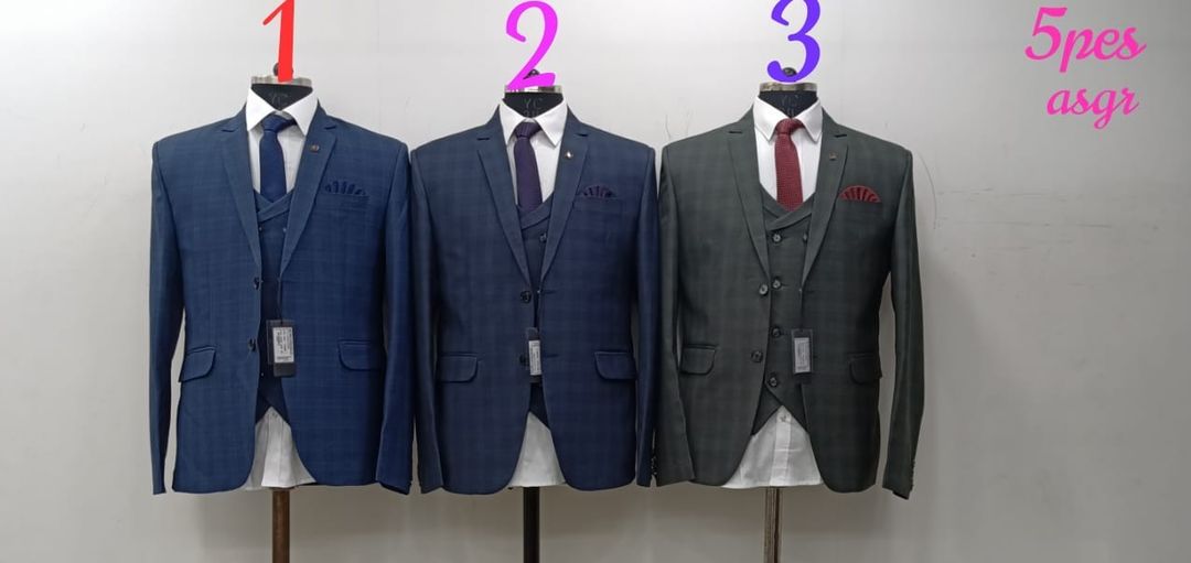 Mens check 5pcs suit  uploaded by Whitetail India on 1/20/2022