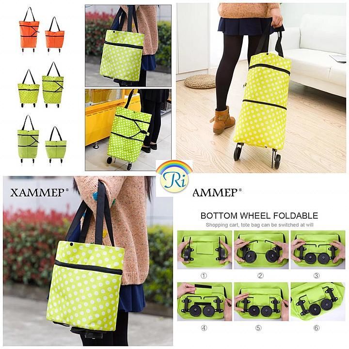 Portable Foldable Bag with Trolley uploaded by NilaTech Innovation on 10/2/2020