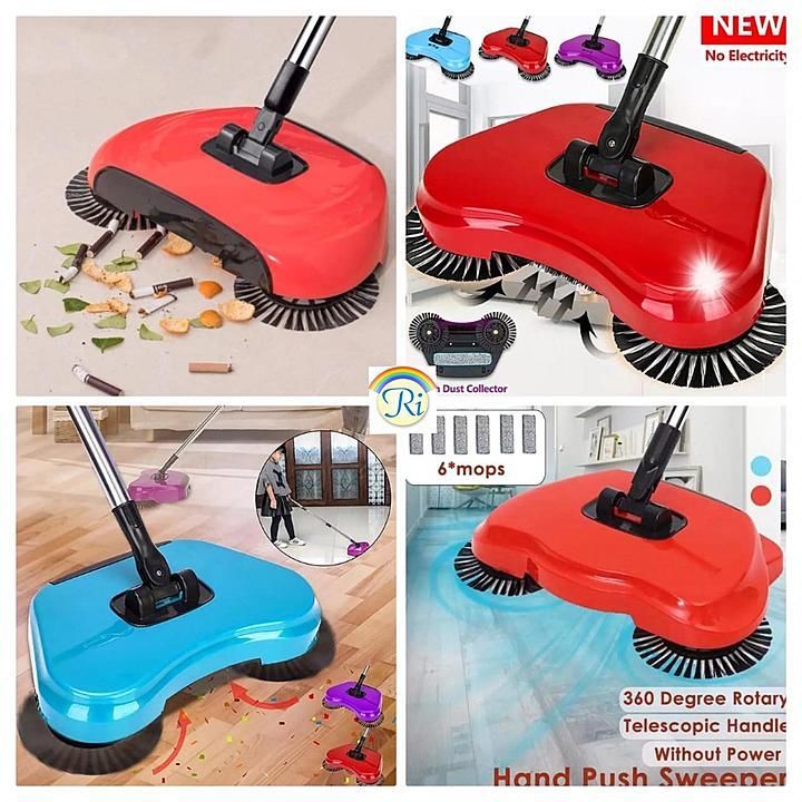 360 degree sweeping mop cleaning broom dust collector uploaded by NilaTech Innovation on 10/2/2020