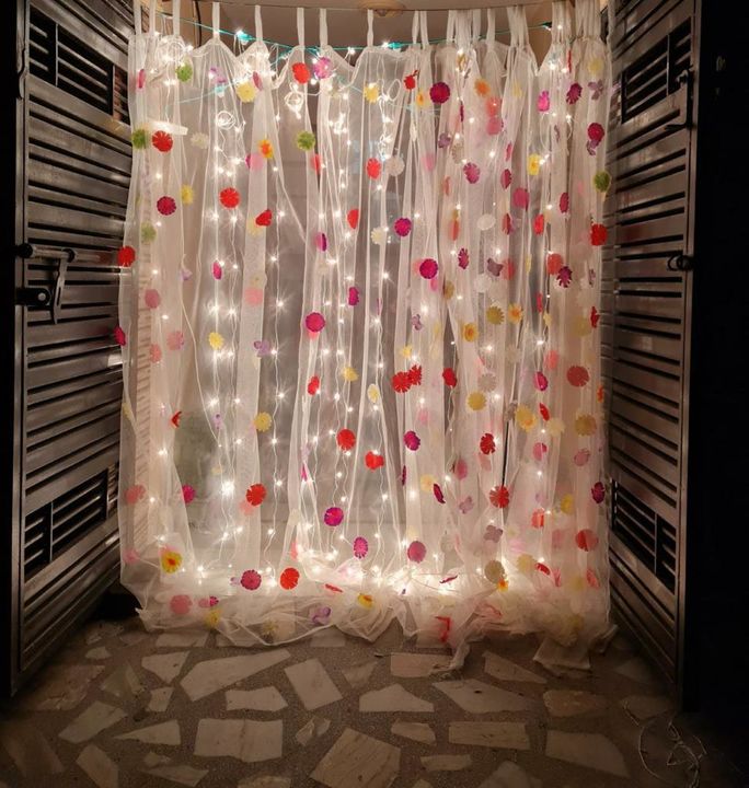 Led flower curtain uploaded by Utsav Led curtain on 1/20/2022