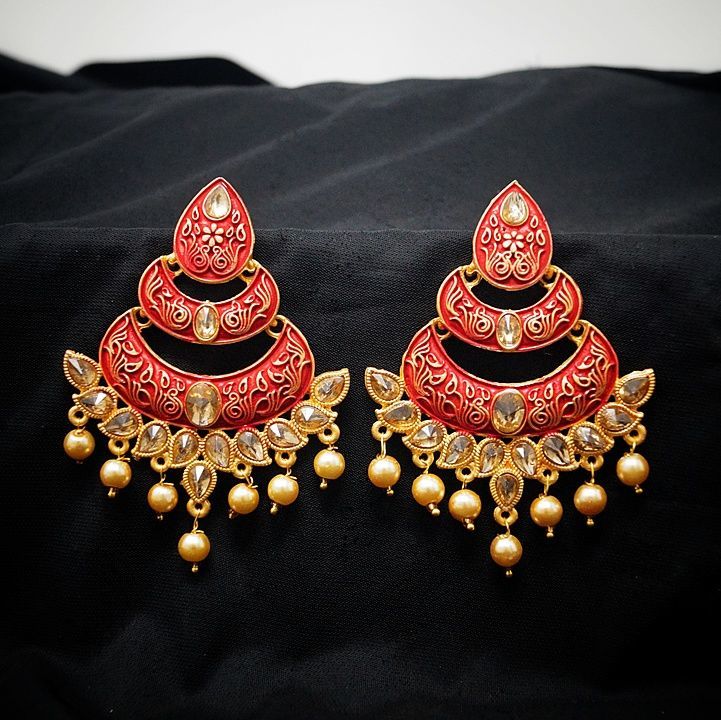 Post image Hey! Checkout my new collection called Meenakari Earrings.