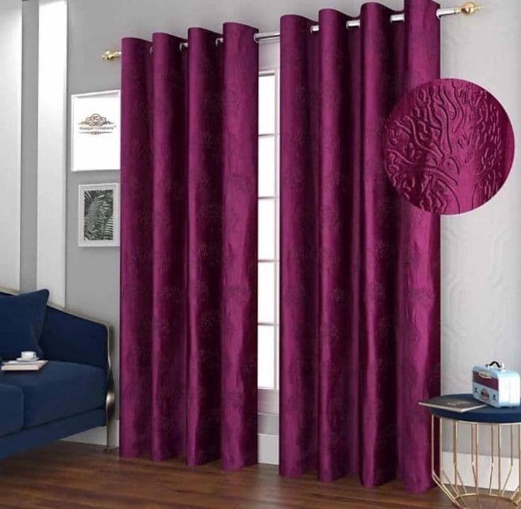 Long crush Emboss tree Curtains uploaded by business on 1/20/2022