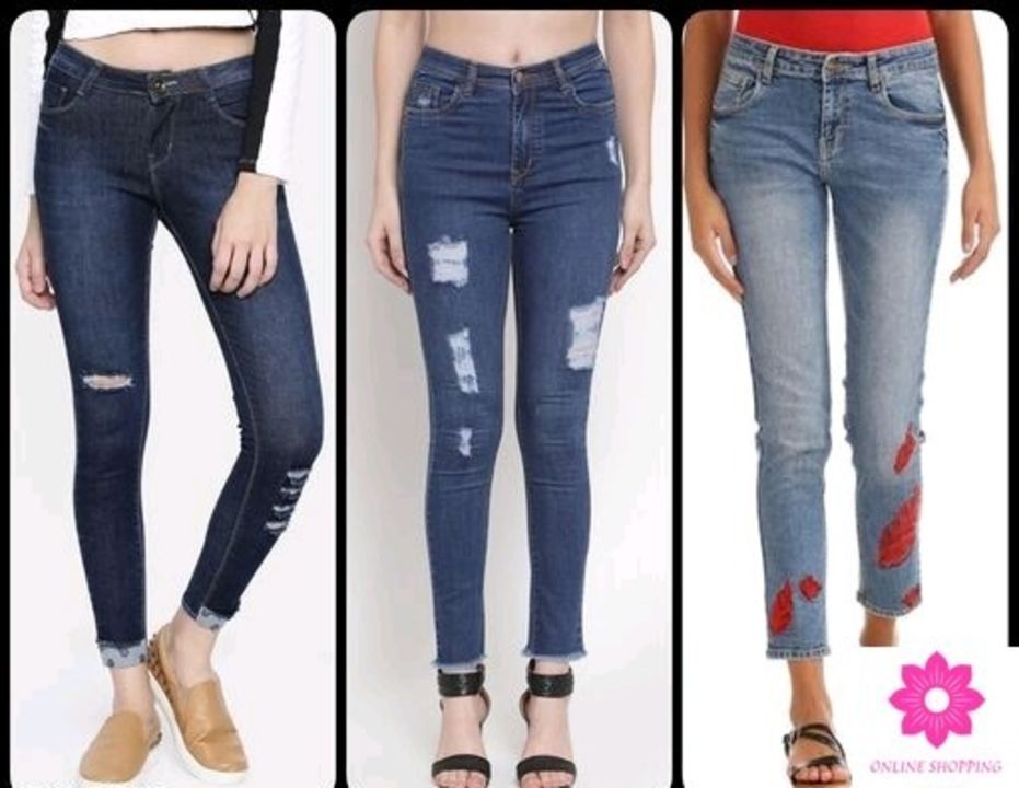 Trendy latest women jeans for combo uploaded by business on 1/20/2022