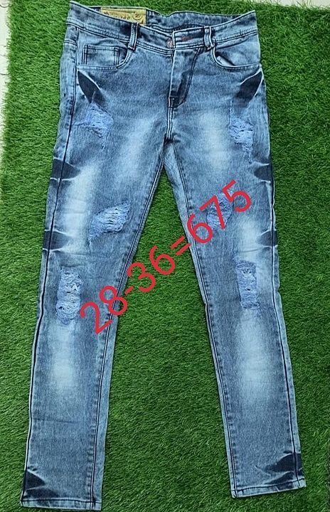 Damaged jeans  uploaded by Govind vastralaya on 10/2/2020