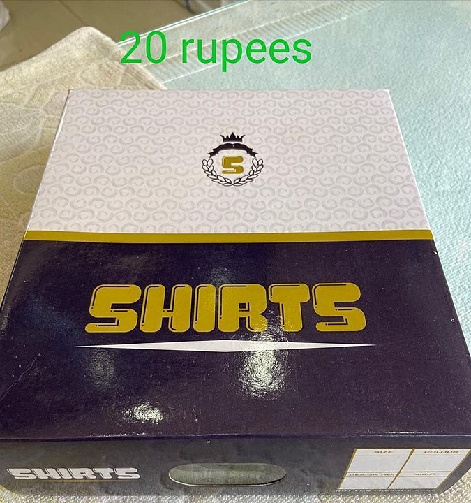 Local shirt Boxes  uploaded by Govind vastralaya on 10/2/2020
