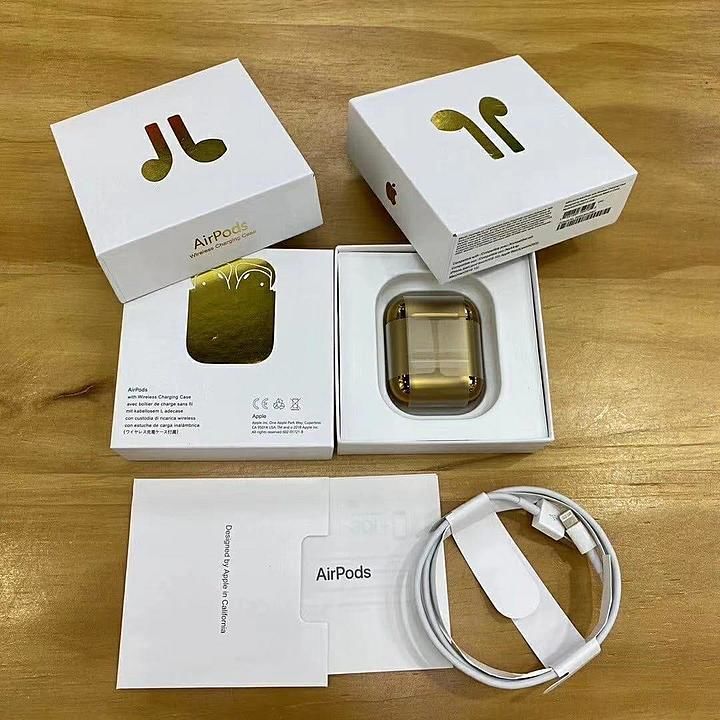 *💣💣 AIRPODS 2 MASTER COPY IN GOLD Top quality 😍🔥 💣💣 uploaded by business on 10/2/2020
