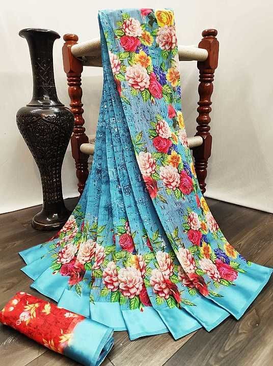 Sonaxi digital print silk saree uploaded by business on 10/2/2020