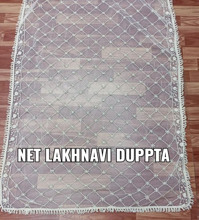 Nett lakhanavi dayble Dupatta uploaded by business on 1/20/2022