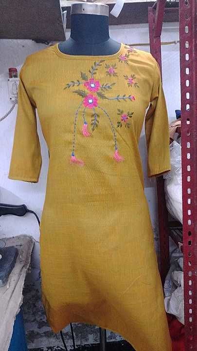 Embroidery Kurti uploaded by Manju textile on 10/2/2020