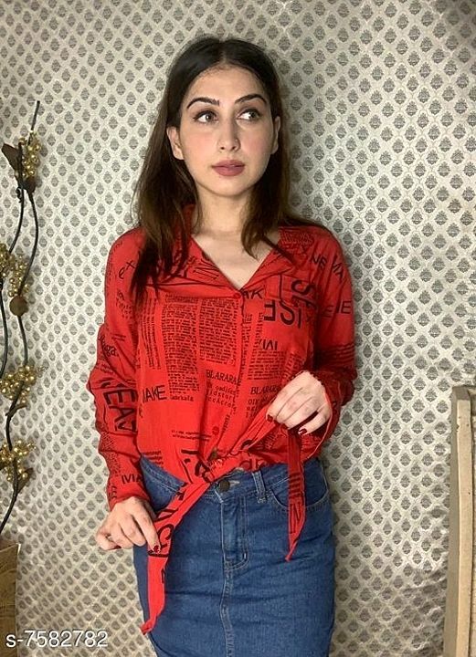 Post image Classic Latest Women Shirts

Fabric: Rayon
Sleeve Length: Long Sleeves
Pattern: Printed
Multipack: 1
Sizes:
S (Bust Size: 32 in, Length Size: 34 in) 
XS (Bust Size: 30 in, Length Size: 34 in) 
M (Bust Size: 34 in, Length Size: 34 in)