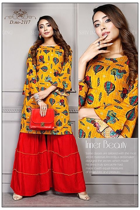 Kurti with sharara  uploaded by business on 10/2/2020