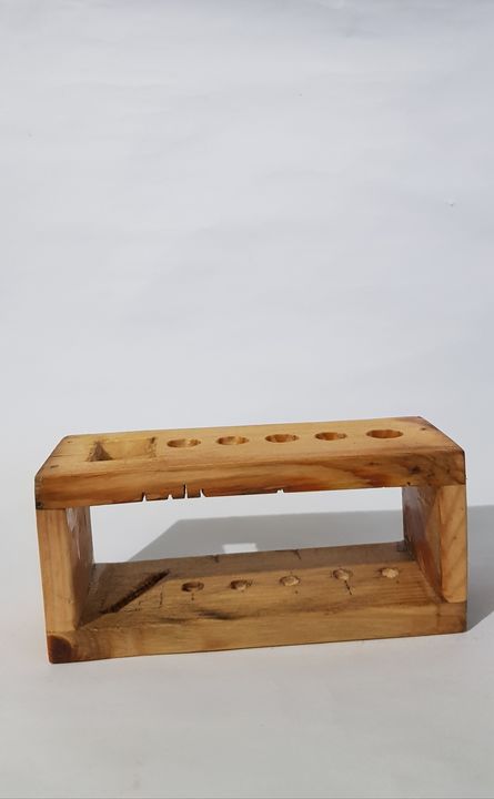 Toothpaste/brush wooden stand  uploaded by Perfect decoration on 1/21/2022