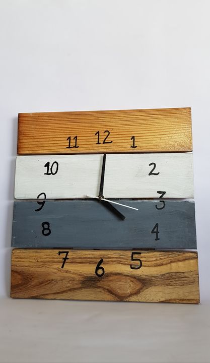 Post image Wooden wall clock.Available in multiple size.400 per piece