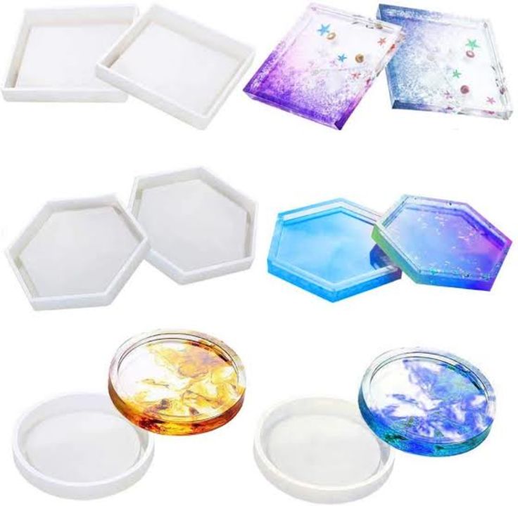 Resin Coaster with Multicolor  uploaded by Brown Diamond 💎  on 1/21/2022
