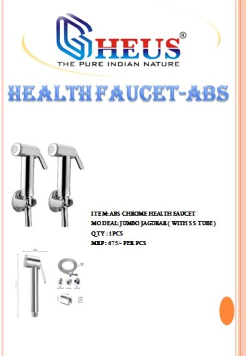 Post image Health faucet ABS Brass pin in gun Best quality life long dependable
