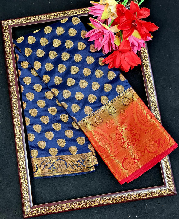 Two color silk uploaded by Shyam textiles on 1/21/2022